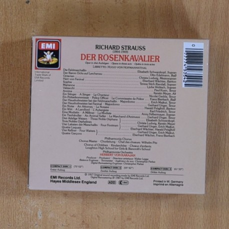 STRAUSS - DER ROSENKAVALIER - CD