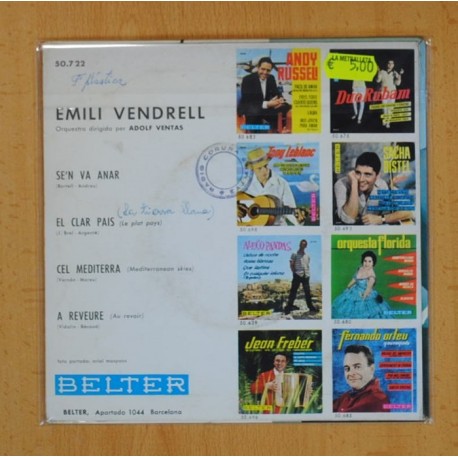 EMILI VENDRELL - SEÂ´N VA ANAR + 3 - EP