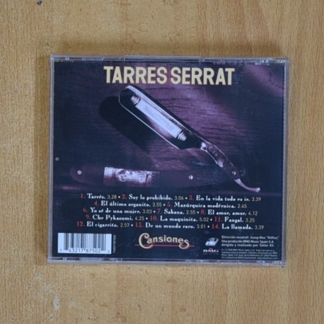 JOAN MANUEL SERRAT - TARRES SERRAT CANSIONES - CD