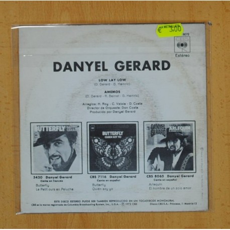 DANYEL GERARD - LOW LAY LOW / AMEMOS - SINGLE