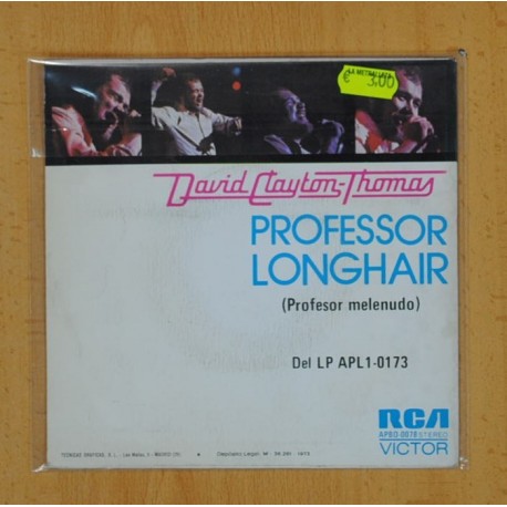 DAVID CLAYTON-THOMAS - PROFESSOR LONGHAIR / WORKIN ON THE RAIL ROAD - SINGLE