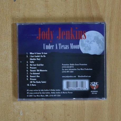 JODY JENKINS - UNDER A TEXAS MOON - CD