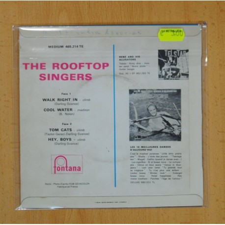 THE ROOFTOP SINGERS - WALK RIGHT IN + 3 - EP