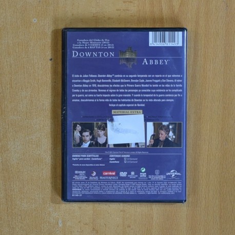 DOWNTON ABBEY - SEGUNDA TEMPORADA - DVD