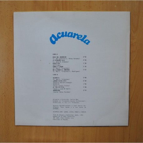 ACUARELA - CANTA A LULU - LP