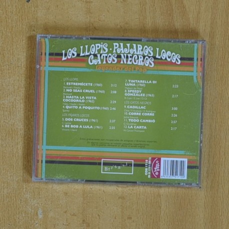 LOS LLOPIS / PAJAROS LOCOS / GATOS NEGROS - LEYENDAS DEL POP - CD