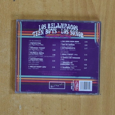 LOS RELAMPAGOS / TEEN BOYS / LOS SONOR - LEYENDAS DEL POP - CD
