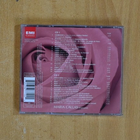 MARIA CALLAS - ROMANTIC CALLAS - CD