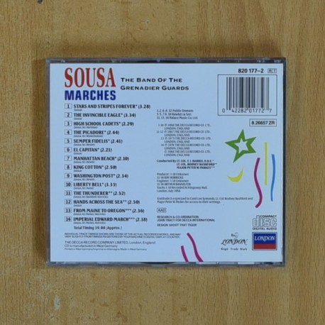 THE BAND OF THE GRENADIER GUARDS - SOUSA MARCHES - CD