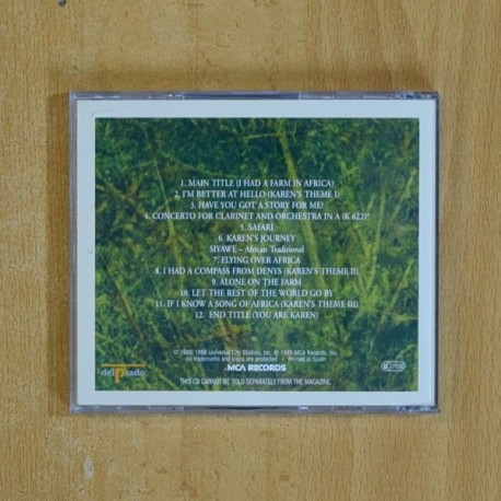 VARIOS - OUT OF AFRICA - CD