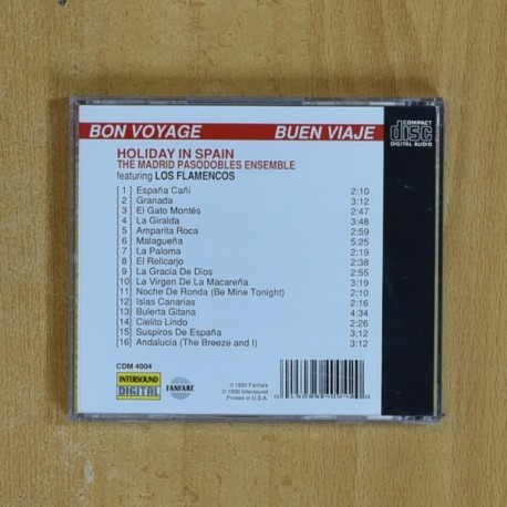 VARIOS - BON VOYAGE SPAIN - CD
