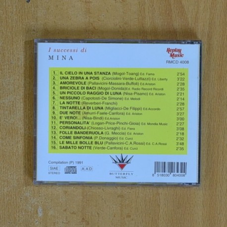 MINA - I SUCCESSI DI MINA - CD