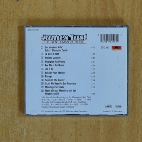 JAMES LAST - THE GENTLEMAN OF MUSIC - CD
