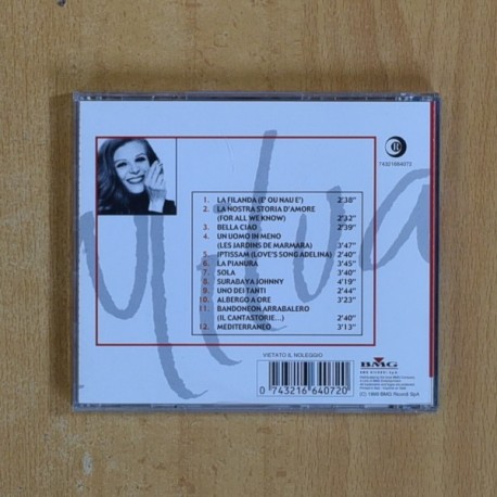 MILVA - LA FILANDA E ALTRE STORIE - CD