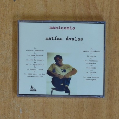 MATIAS AVALOS - MANICOMIO - CD