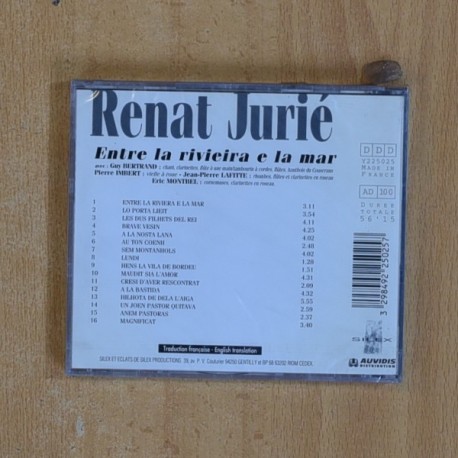 RENAT JURIE - ENTRE LA VIVIEIRA E LA MAR - CD
