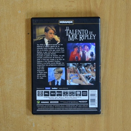 EL TALENTO DE MR RIPLEY - DVD