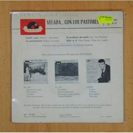 VELADA... CON LOS PASTORES - SUEÃO AZUL + 3 - EP