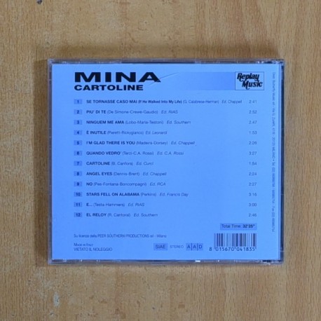 MINA - CARTOLINE - CD