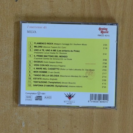MILVA - I SUCCESSI DI MILVA - CD