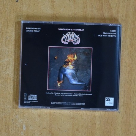 TOWER - TOMORROW & YESTERDAY - CD
