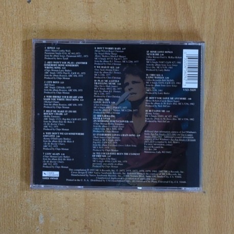 B J THOMAS - MORE GREATEST HITS - CD