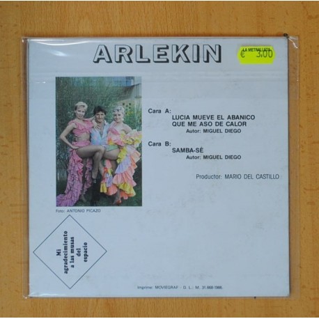 ARLEKIN - LUCIA MUEVE EL ABANICO QUE ME ASO DE CALOR / SAMBA-SE - SINGLE