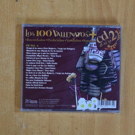 VARIOS - LOS 100 VALLENATOS - CD