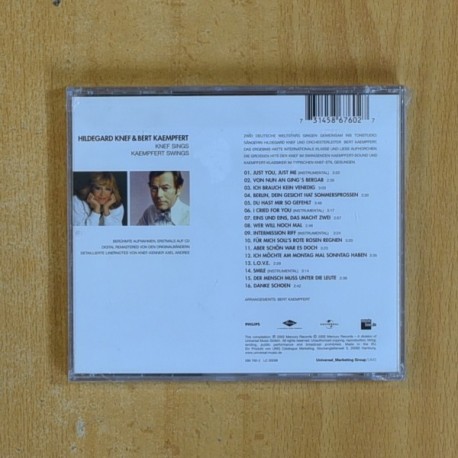 HILDEGARD KNEFV- KNEF SINGS KAEMPFERT SWINGS - CD