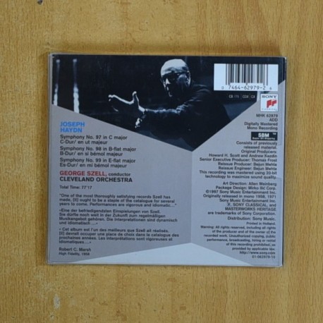 GEORGE SZELL - CLEVELAND ORCHESTRA - CD