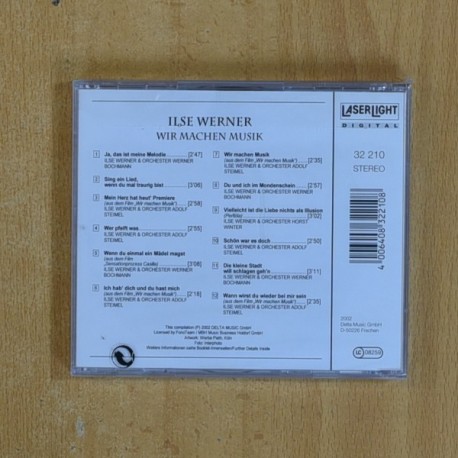 ILSE WERNER - WIR MACHEN MUSIK - CD