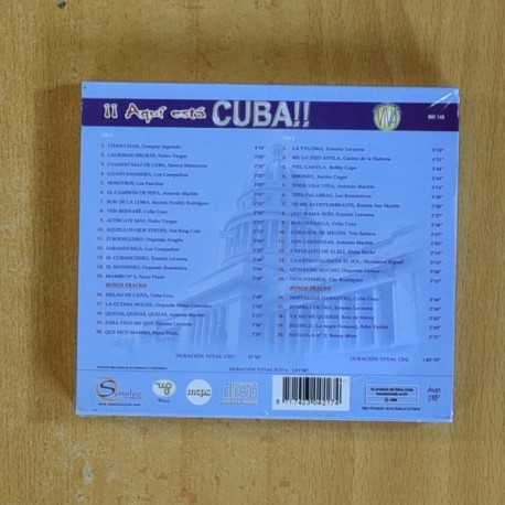 VARIOS - AQUI ESTA CUBA - 2 CD
