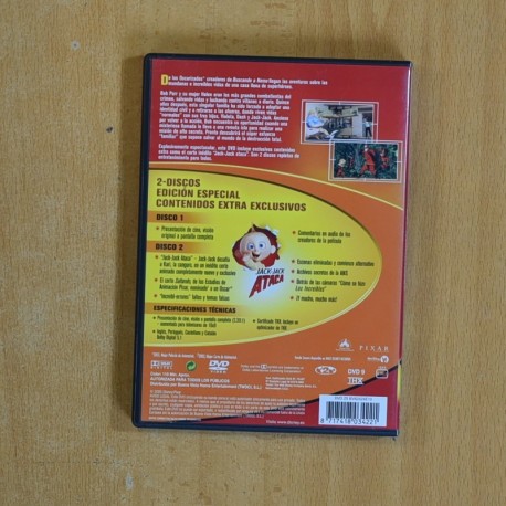 LOS INCREIBLES - DVD