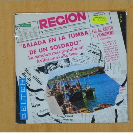 LA CANCION MAS POPULAR EN AVILES EN EL AÃO 1966 - BALADA EN LA TUMBA DE UN SOLDADO + 3 - EP