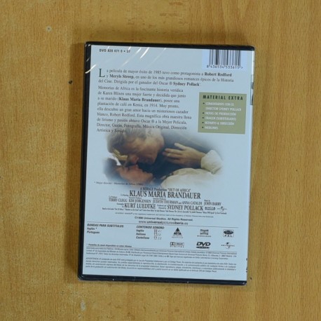 MEMORIAS DE AFRICA - DVD