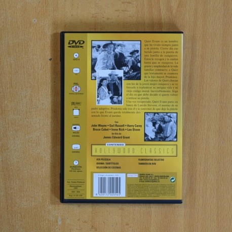 EL ANGEL Y EL PISTOLERO - DVD