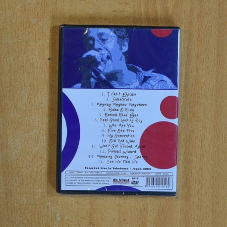 THE WHO SUBSTITUTE LIVE 2004 - DVD