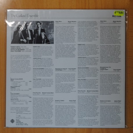 VARIOS - THE GALLIARD ENSEMBLE - LP