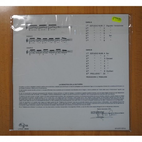 VARIOS - LA DIDACTICA EN LA GUITARRA 2 - LP