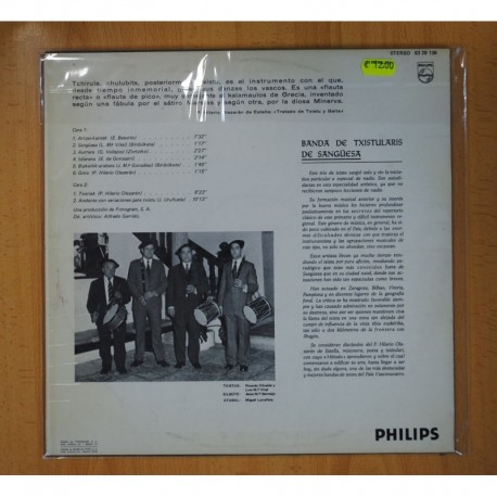 BANDA DE TXISTULARIS DE SANGÃESA - LP