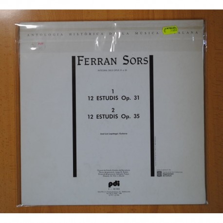 FERRAN SORS - INTEGRAL DELS OPUS 31 I 35 - LP