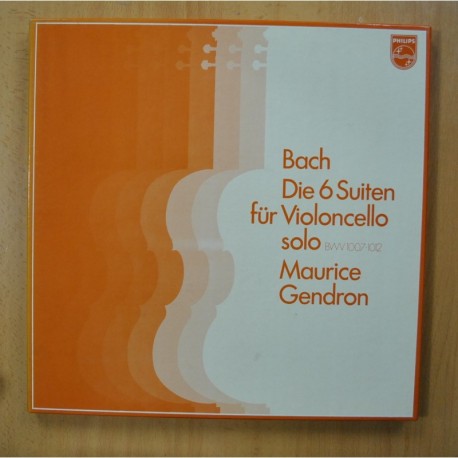 BACH - DIE 6 SUITEN FUR VIOLONCELLO SOLO - BOX 3 LP