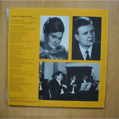 BACH - CANTATA DE CAMPESINOS / CANTATA DEL CAFE / CANTATA DE BODA - GATEFOLD 2 LP