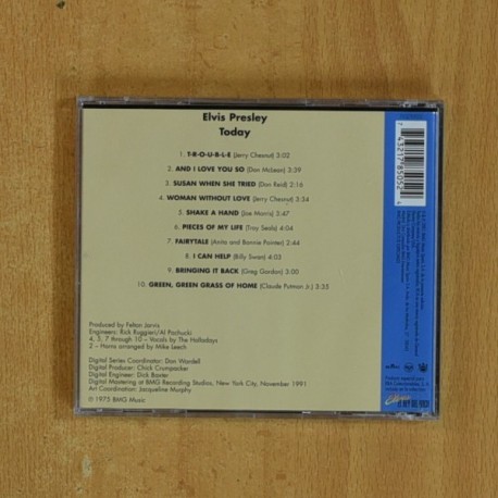 ELVIS PRESLEY - TODAY - CD