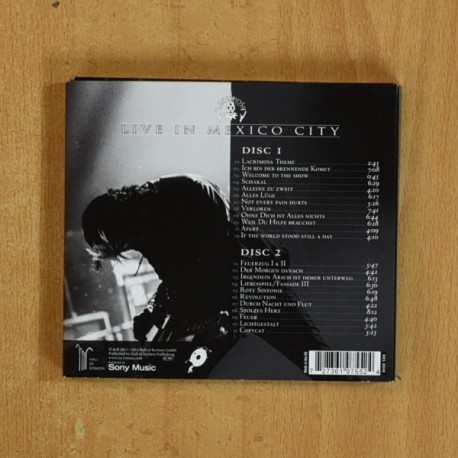 LACRIMOSA - LIVE IN MEXICO CITY - CD