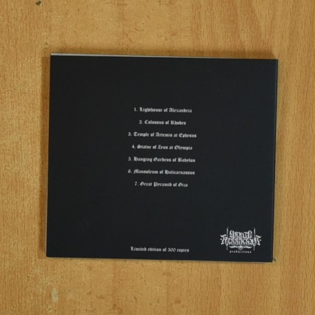 VALSCHARUHN - SEVEN WONDERS OF THE ANCIENT WORLD - CD