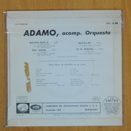 ADAMO - NUESTRA NOVELA + 3 - EP