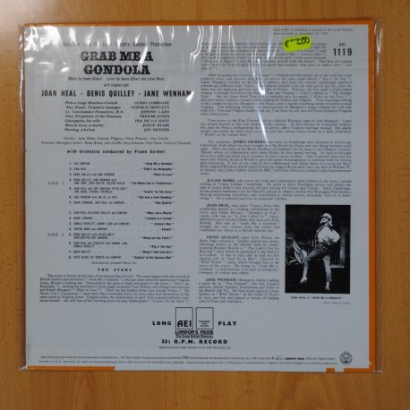JAMES GILBERT - GRAB ME A GONDOLA - BSO - LP
