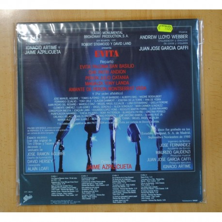 EVITA B.S.O - GATEFOLD - 2 LP