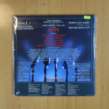 VARIOS - EVITA - LP
